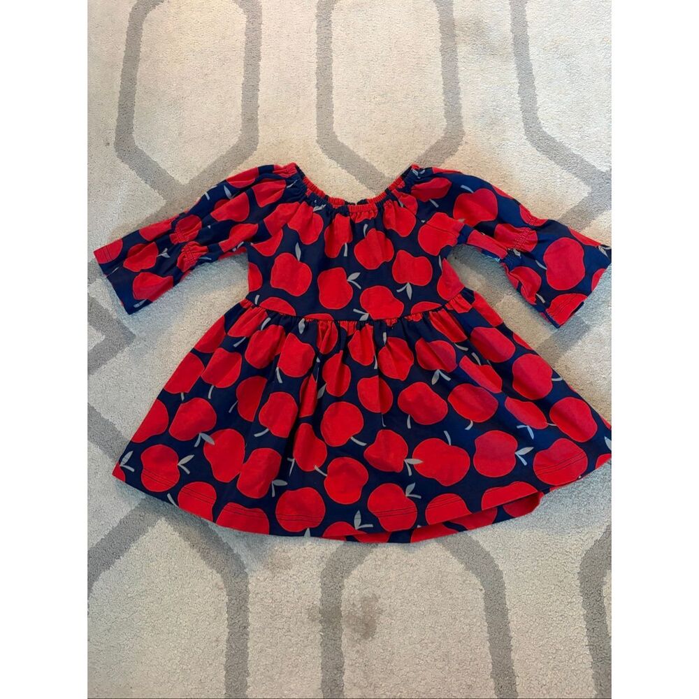 Kelly’s Kids First Day of School Apple Robyn Print Boutique Dress Size 5/6